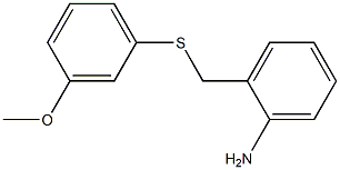 2-{[(3-methoxyphenyl)sulfanyl]methyl}aniline Structure