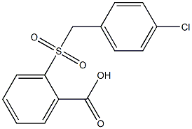 2-{[(4-chlorophenyl)methane]sulfonyl}benzoic acid Structure