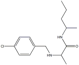 2-{[(4-chlorophenyl)methyl]amino}-N-(pentan-2-yl)propanamide 구조식 이미지