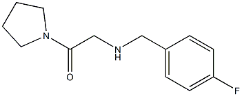 2-{[(4-fluorophenyl)methyl]amino}-1-(pyrrolidin-1-yl)ethan-1-one Structure