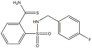 2-{[(4-fluorophenyl)methyl]sulfamoyl}benzene-1-carbothioamide Structure