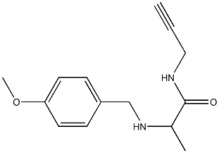 2-{[(4-methoxyphenyl)methyl]amino}-N-(prop-2-yn-1-yl)propanamide Structure