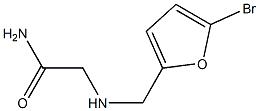 2-{[(5-bromo-2-furyl)methyl]amino}acetamide Structure