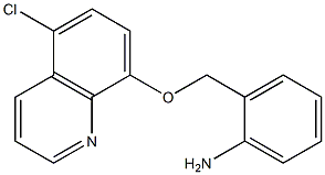 2-{[(5-chloroquinolin-8-yl)oxy]methyl}aniline Structure