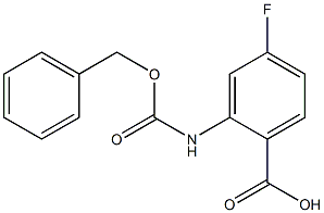 2-{[(benzyloxy)carbonyl]amino}-4-fluorobenzoic acid Structure