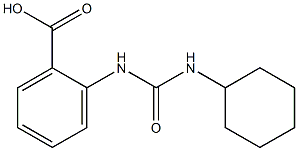 2-{[(cyclohexylamino)carbonyl]amino}benzoic acid Structure