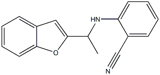 2-{[1-(1-benzofuran-2-yl)ethyl]amino}benzonitrile Structure