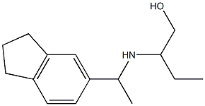 2-{[1-(2,3-dihydro-1H-inden-5-yl)ethyl]amino}butan-1-ol Structure