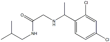 2-{[1-(2,4-dichlorophenyl)ethyl]amino}-N-(2-methylpropyl)acetamide 구조식 이미지