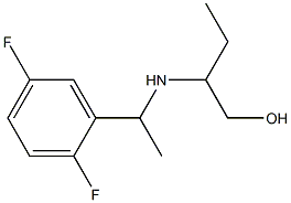 2-{[1-(2,5-difluorophenyl)ethyl]amino}butan-1-ol Structure