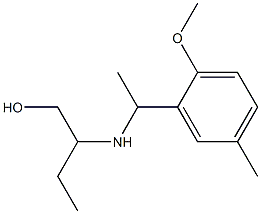 2-{[1-(2-methoxy-5-methylphenyl)ethyl]amino}butan-1-ol Structure