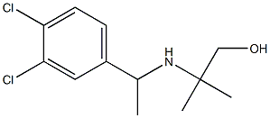 2-{[1-(3,4-dichlorophenyl)ethyl]amino}-2-methylpropan-1-ol 구조식 이미지