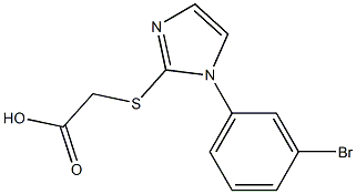 2-{[1-(3-bromophenyl)-1H-imidazol-2-yl]sulfanyl}acetic acid Structure