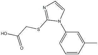 2-{[1-(3-methylphenyl)-1H-imidazol-2-yl]sulfanyl}acetic acid Structure