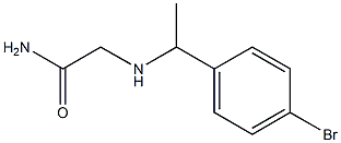 2-{[1-(4-bromophenyl)ethyl]amino}acetamide 구조식 이미지
