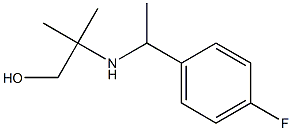 2-{[1-(4-fluorophenyl)ethyl]amino}-2-methylpropan-1-ol Structure