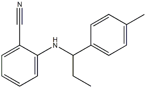 2-{[1-(4-methylphenyl)propyl]amino}benzonitrile Structure