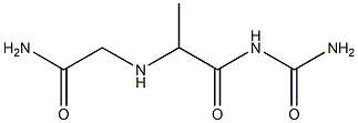 2-{[1-(carbamoylamino)-1-oxopropan-2-yl]amino}acetamide 구조식 이미지