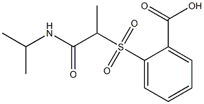 2-{[1-(propan-2-ylcarbamoyl)ethane]sulfonyl}benzoic acid Structure