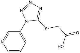 2-{[1-(pyridin-3-yl)-1H-1,2,3,4-tetrazol-5-yl]sulfanyl}acetic acid Structure