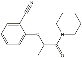 2-{[1-oxo-1-(piperidin-1-yl)propan-2-yl]oxy}benzonitrile Structure