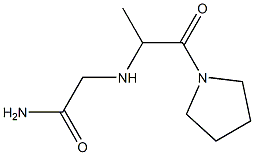 2-{[1-oxo-1-(pyrrolidin-1-yl)propan-2-yl]amino}acetamide Structure