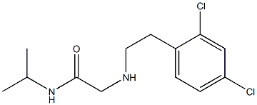 2-{[2-(2,4-dichlorophenyl)ethyl]amino}-N-(propan-2-yl)acetamide Structure