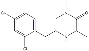 2-{[2-(2,4-dichlorophenyl)ethyl]amino}-N,N-dimethylpropanamide Structure