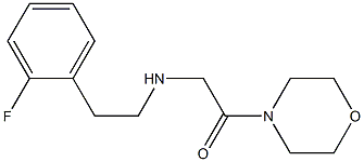 2-{[2-(2-fluorophenyl)ethyl]amino}-1-(morpholin-4-yl)ethan-1-one Structure