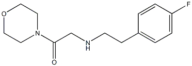 2-{[2-(4-fluorophenyl)ethyl]amino}-1-(morpholin-4-yl)ethan-1-one Structure