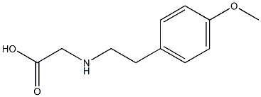 2-{[2-(4-methoxyphenyl)ethyl]amino}acetic acid 구조식 이미지