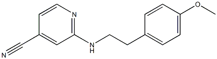 2-{[2-(4-methoxyphenyl)ethyl]amino}isonicotinonitrile Structure