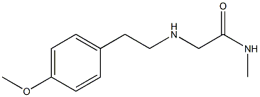 2-{[2-(4-methoxyphenyl)ethyl]amino}-N-methylacetamide 구조식 이미지
