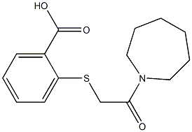 2-{[2-(azepan-1-yl)-2-oxoethyl]sulfanyl}benzoic acid 구조식 이미지