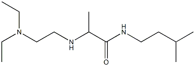 2-{[2-(diethylamino)ethyl]amino}-N-(3-methylbutyl)propanamide 구조식 이미지