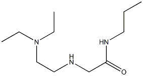 2-{[2-(diethylamino)ethyl]amino}-N-propylacetamide 구조식 이미지