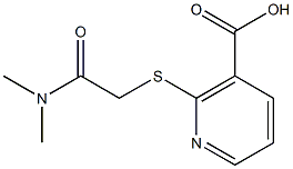 2-{[2-(dimethylamino)-2-oxoethyl]thio}nicotinic acid Structure
