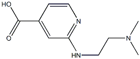 2-{[2-(dimethylamino)ethyl]amino}pyridine-4-carboxylic acid 구조식 이미지