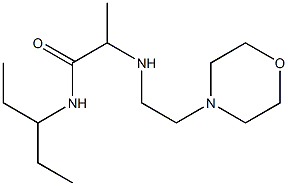 2-{[2-(morpholin-4-yl)ethyl]amino}-N-(pentan-3-yl)propanamide 구조식 이미지