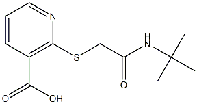 2-{[2-(tert-butylamino)-2-oxoethyl]thio}nicotinic acid 구조식 이미지