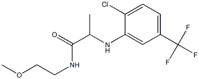 2-{[2-chloro-5-(trifluoromethyl)phenyl]amino}-N-(2-methoxyethyl)propanamide Structure