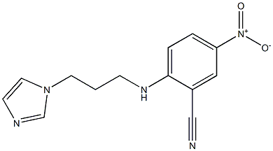 2-{[3-(1H-imidazol-1-yl)propyl]amino}-5-nitrobenzonitrile 구조식 이미지