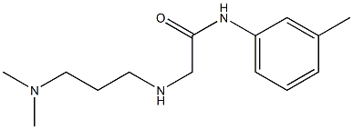 2-{[3-(dimethylamino)propyl]amino}-N-(3-methylphenyl)acetamide Structure