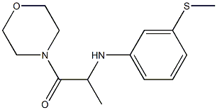 2-{[3-(methylsulfanyl)phenyl]amino}-1-(morpholin-4-yl)propan-1-one Structure