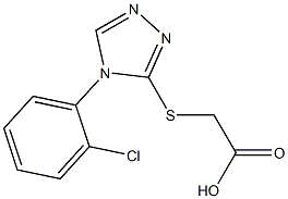 2-{[4-(2-chlorophenyl)-4H-1,2,4-triazol-3-yl]sulfanyl}acetic acid Structure