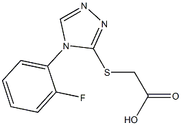 2-{[4-(2-fluorophenyl)-4H-1,2,4-triazol-3-yl]sulfanyl}acetic acid 구조식 이미지