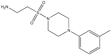 2-{[4-(3-methylphenyl)piperazine-1-]sulfonyl}ethan-1-amine 구조식 이미지