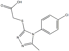 2-{[4-(4-chlorophenyl)-5-methyl-4H-1,2,4-triazol-3-yl]sulfanyl}acetic acid Structure