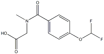 2-{[4-(difluoromethoxy)phenyl]-N-methylformamido}acetic acid 구조식 이미지