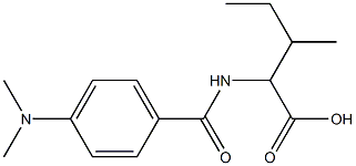2-{[4-(dimethylamino)benzoyl]amino}-3-methylpentanoic acid 구조식 이미지